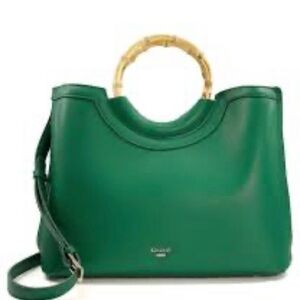 Dune London Distinguish Large Bamboo Handle Satchel Bag
